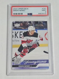 Simon Nemec PSA 9 2023-24 Upper Deck Extended Young Guns #727 - Bild 1 von 1