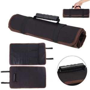 Electrician Tool Pocket Bag Roll Up Storage Organizer Chisel Toolkit Chef Pouch - Picture 1 of 8