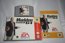 Madden Football (Nintendo 64 N64) Complete in Box CIB GREAT Shape