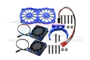 1/5 GPM Arrma MOTOR HEAT Sink W/ FAN Aluminum 40MM #MAKX018 -BLUE- - Picture 1 of 3