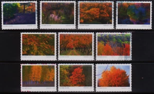 OFF paper #5929-38 Autumn Colors (used set of 10) Forever 2024 – f413 - Picture 1 of 1