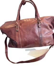 Marino Orlandi XL Cognac Leder Seesack Italy Weekender TOP - Bild 1 von 11