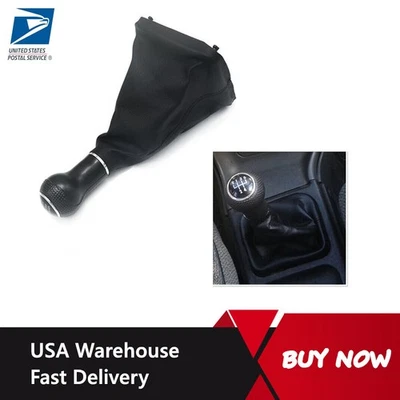 Manual 5 Speed Gear Shift Knob With Boot For VW Volkswagen Jetta 2002-2012 - Image 1 of 4