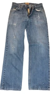 (Set bestehend aus 2) Wrangler 20X Herren Stil 01 Distressed blau Western Jeans 32x32 - Bild 1 von 8