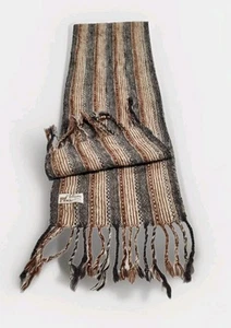 Fotrama Damen Vintage 100 % Wolle Alpaka Schal 56 "X 10" Bolivien  - Bild 1 von 4