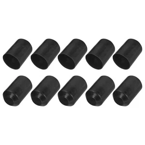 15Pcs Heat Shrink End Cap 40mm ID x 60mm L 2.5:1 Ratio Waterproof Black - Picture 1 of 5