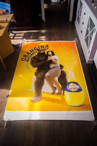 ORANGINA NATURALLY B French Bus Shelter Vintage Drink Poster Original 2000's - Picture 1 of 7