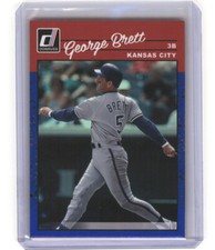 2023 Donruss 284 George Brett Holo Blue R90 Kansas City Royals