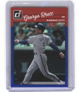 2023 Donruss 284 George Brett Holo Blue R90 Kansas City Royals