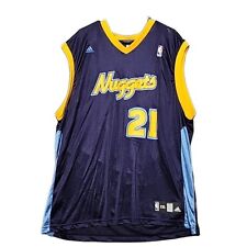 Adidas Denver Nuggets Blue Jersey #21 Personalized "Grigsby" XXL Mens