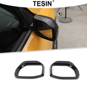 Black Rearview Mirror Eyebrow Trim Cover For Ford Bronco Sport 2021+ Accessories - Picture 1 of 11