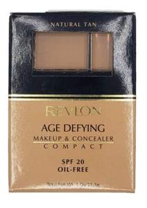 NEW Revlon Age Defying Makeup & Concealer Compact - NATURAL TAN - Picture 1 of 1