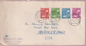 Gemeinschaftsausgaben, 945/46, 950, 954, Frankfurt - USA, 4.6.48 - Picture 1 of 5