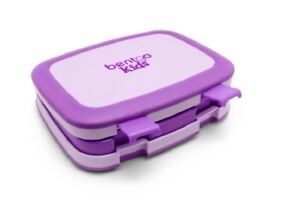 Bentgo Kids Girls Lunch Box Leak Proof 5 Compartment Bento Style Purple/Pink