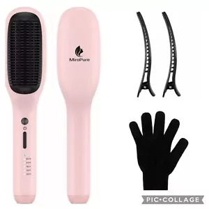Pettine piastra capelli e spazzola in ceramica di MiroPure 5 impostazioni temperatura regolabili - Foto 1 di 8