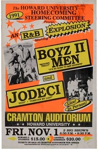 Poster concerto con cornice Boys 2 men Howard U - Foto 1 di 2