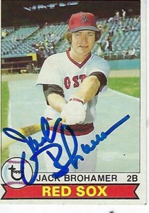 JACK BROHAMER SIGNED 1979 TOPPS #63 - BOSTON RED SOX - Picture 1 of 1