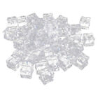 Clear Fake Ice Cubes 50-Piece Acrylic Diamonds for Home Decor