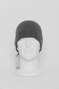 $380 UMBERTO BILANCIONI Gray Beanie Hat 100% Cashmere Made in Italy One Size - Picture 1 of 4