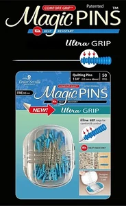 Taylor Seville Magic Quilting Pins Fine 0.5mm x 48mm 1 3/4" TS 219812 50 Pieces - Picture 1 of 6