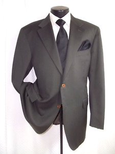 @ Canali Olive Green 2 Buttons Side Vents Wool Suit 46L~Pants 43"W x 33"L
