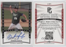 2014 Leaf Perfect Game Showcase Auto Black Bowden Francis #A-BF1 Auto