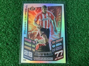 Topps Match Attax 2012/13 Fraizer Campbell Man Of The Match Card #445 Sunderland - Picture 1 of 2