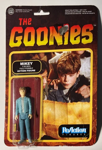 Funko Super7 ReAction The Goonies Mikey 3.75" Poseable Action Figure Classic Cover