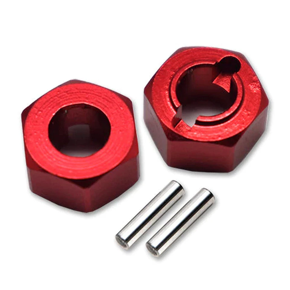 NEW GPM Aluminum Rear Wheel Hex Adapters 5mm Thick Red : Losi 1/18 Mini-T 2.0 - Image 1 of 3