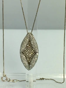 Antique 1.29ct Diamond 14k Gold Pendant - Picture 1 of 6