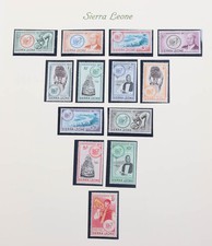 Sierra Leone 1961 bis 1971 postfrische Sammlung mit schönen Serien