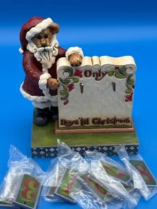 Jim Shore Boyds Bears St. Nick's Navidad Cuenta Regresiva Calendario Estatuilla en Caja - Imagen 1 de 7