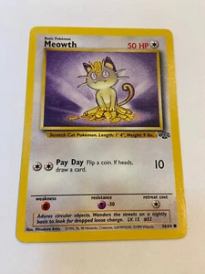 Meowth 56/64 Jungle Unlimited Pokémon Karte WOTC Karte LP-NM - Bild 1 von 2