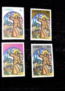 ZAMBIA 1980 CINTURA RAME CHIESA S 228-231 MNH - Foto 1 di 3