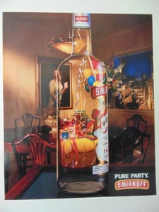 1994 SMIRNOFF VODKA PARTY IN A BOTTLE print ad - Picture 1 of 1