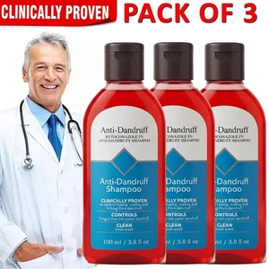 Anti Dandruff Hair Care Shampoo 100ml (Clinically Proven) New With Box - 3 Pack - Picture 1 of 13