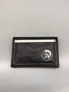 Estuche para tarjetas DIESEL de cuero negro para hombre - Imagen 1 de 5