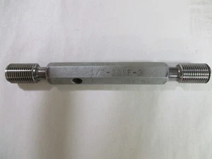 GTD 1/2-20 NF-3 Double End Thread Plug Gage Go PD .4675 No Go PD .4649 Used. - Picture 1 of 3