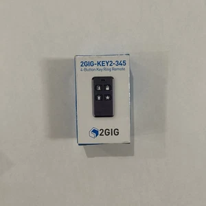 2GIG 2GIG-KEY2-345 4 BUTTON KEYFOB  REMOTE GO CONTROL EDGE QOLSYS 345 iQP4003/6 - Picture 1 of 2