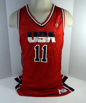 Camiseta roja emitida por el juego de baloncesto de Estados Unidos #11 48+4 DP20296 Foto 1 de 4