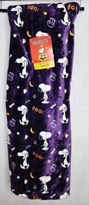 Berkshire Peanuts Snoopy BOO! Dark Purple Halloween Plush Throw NWT - Picture 1 of 6