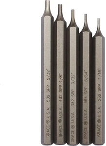 Grace USA Starter Short Pin Punch Set, Gunsmith, Hunting, One Size, Black  - Bild 1 von 2