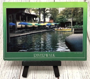 San Antonio TX River Walk Boat Restaurants Postcard - Picture 1 of 4