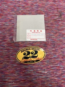 GENUINE Honda NOS 87124-KA2-300 EMBLEM, L FUEL TANK - Picture 1 of 3