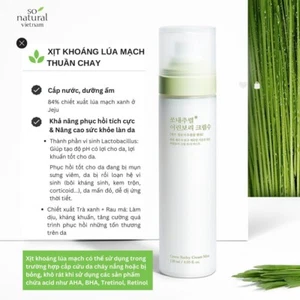 [So Natural] [Baby barley, calming barley] Cream mist Korea-Beauty-Cosmetics - Picture 1 of 1