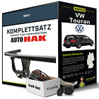 Produktbild - Für VW Touran Typ 1T1,1T2,1T3 Anhängerkupplung starr +eSatz 13pol uni 03- NEU