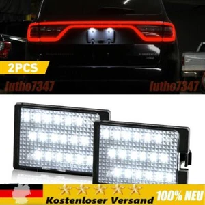 Für 2014-2021 Dodge Durango Weiß Kennzeichenbeleuchtung Heck Tag Lampen 2 Stück - Picture 1 of 9