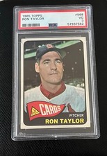 1965 Topps RON TAYLOR #568 (SP) St. Louis Cardinals PSA 3 VG