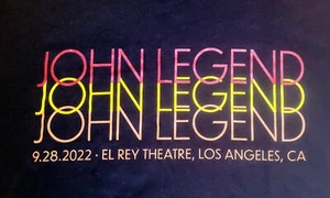 John Legend 9 28 2022 El Rey Theatre LA CA T-Shirt Neu XL Schwarz Kostenloser Versand - Bild 1 von 6