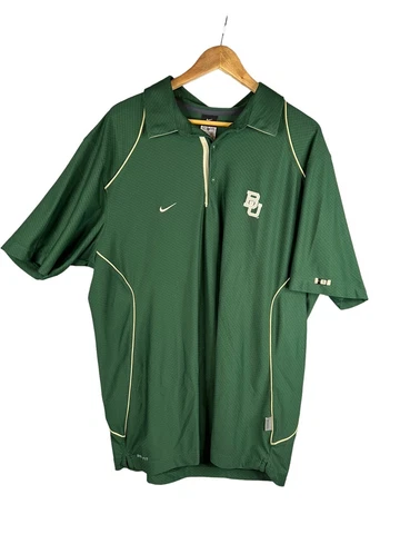 Baylor Bears NCAA Nike Dri-Fit Polo Golf Shirt Short Sleeve Men’s Size XL Cover